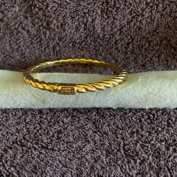 Coach gold braid bangle